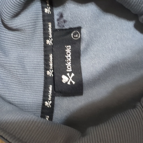 Tokidoki gray embroidered jacket skull cross bones women's size Large - Picture 7 of 11